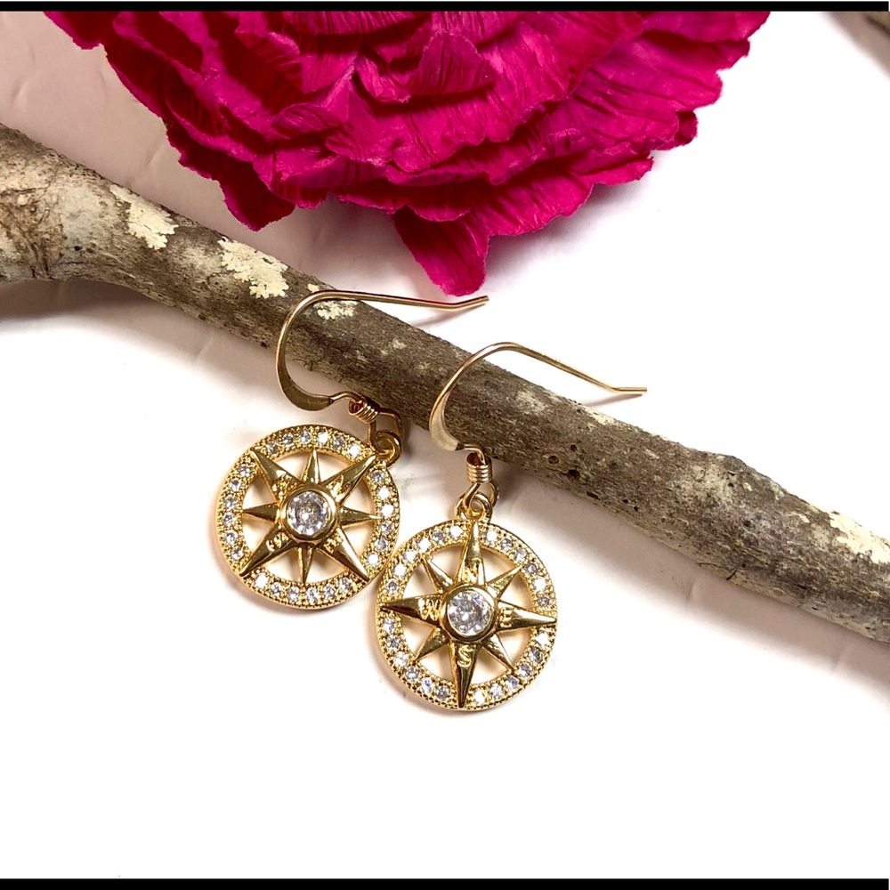 Star Earrings, Celestial, North Star, Polaris